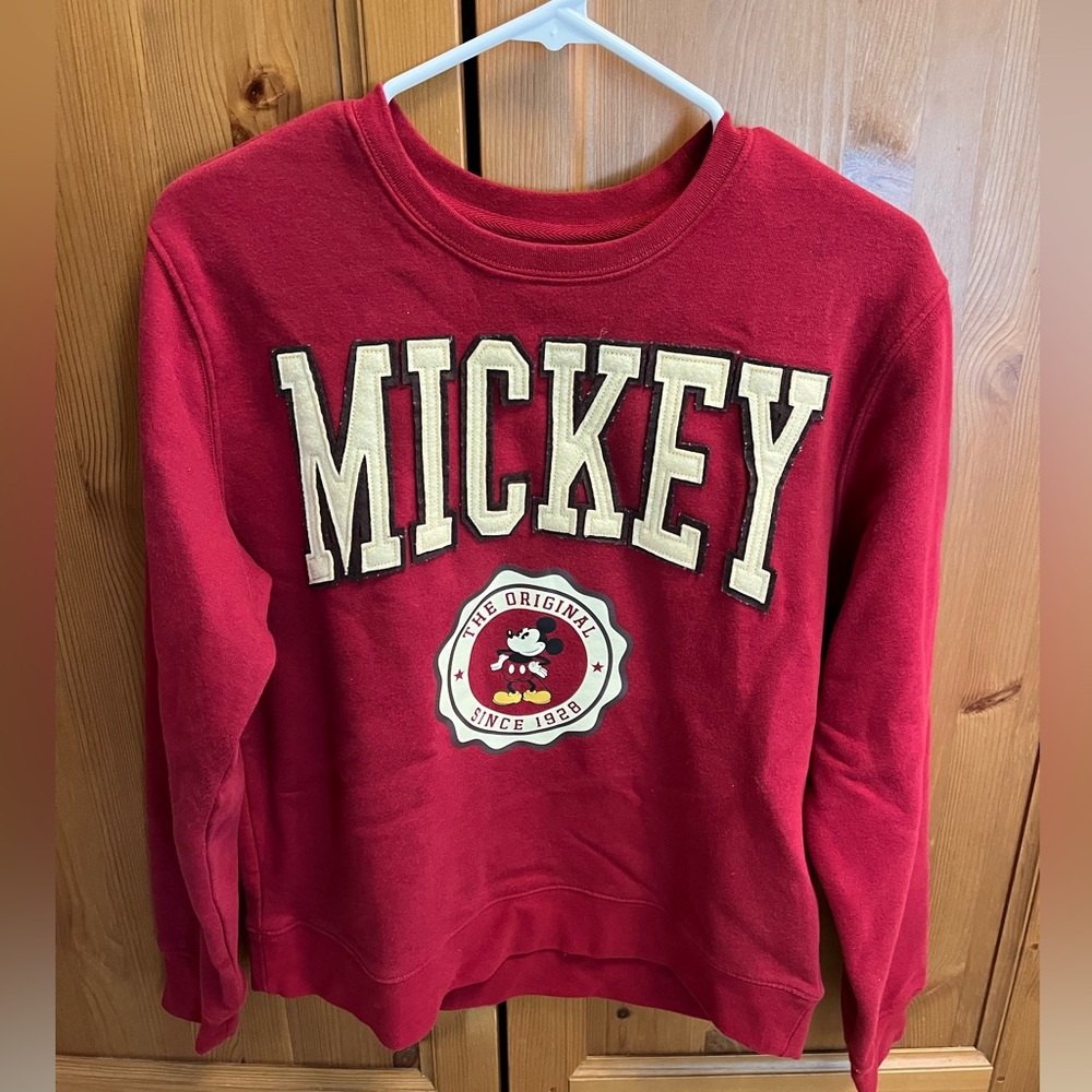 Disneyland red Mickey sweatshirt size small